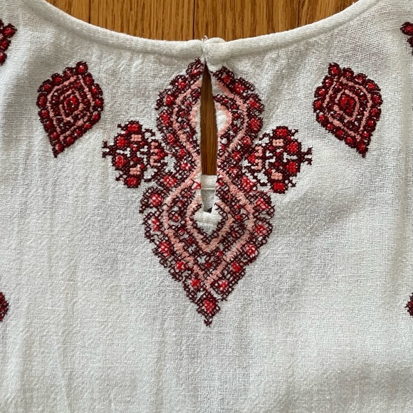 MICHAEL by Michael Kors White T-Shirt Dress with detailed embellishments- Size 8 - Picture 5 of 9